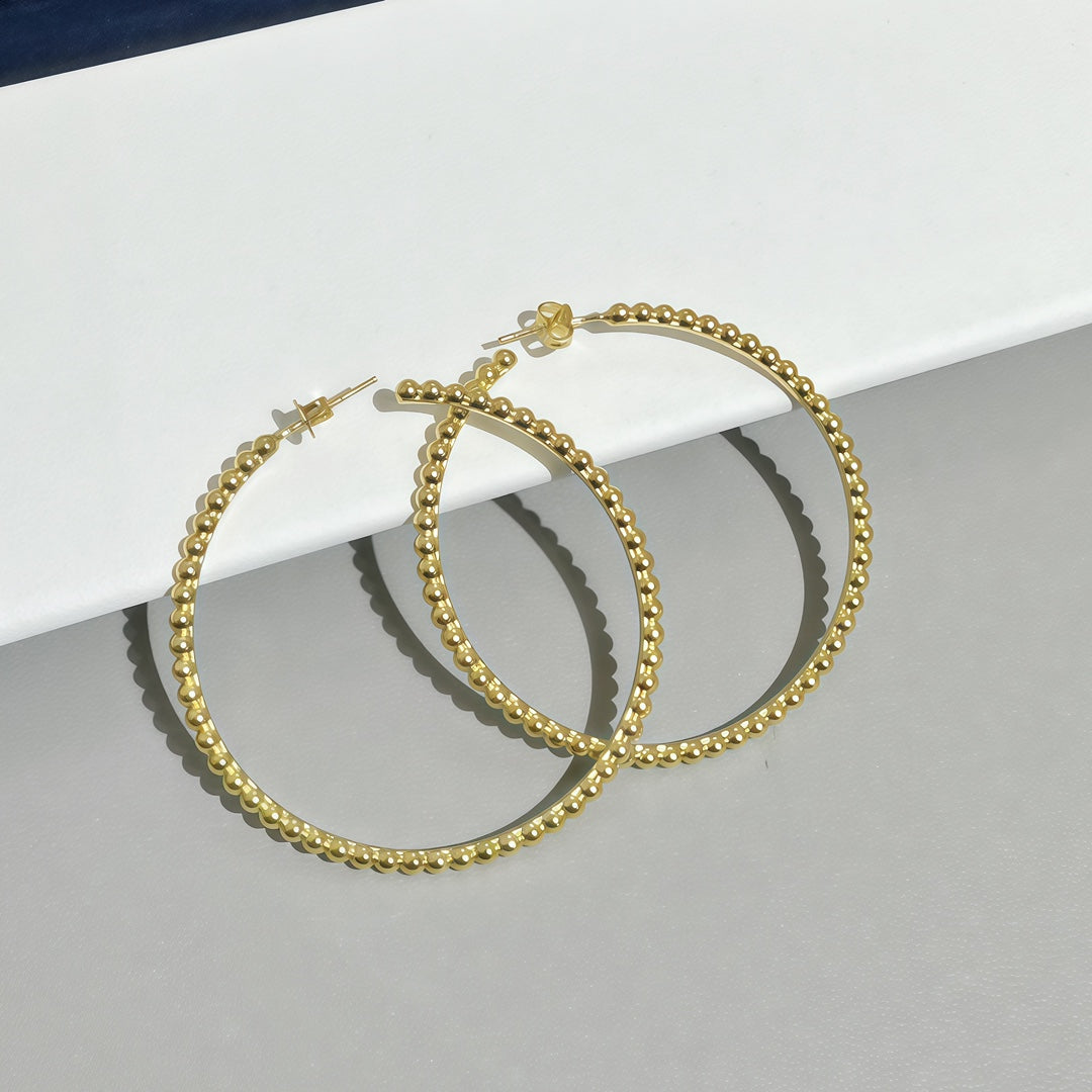 [LUXORA]SMOOTH BEAD STUD EARRINGS