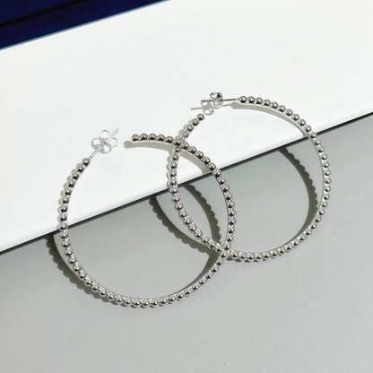 [LUXORA]SMOOTH BEAD STUD EARRINGS