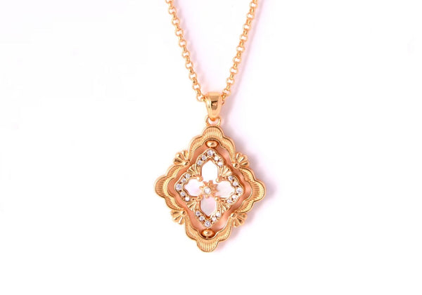 [⭐JeweliWhal] B.C.L ENAMEL ROTATING SINGLE-DIAMOND NECKLACE（Various colors）