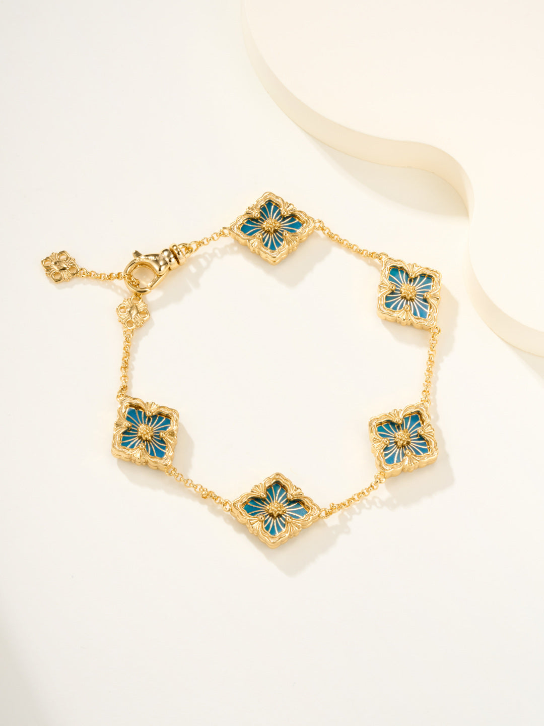 [LUXORA]B.C.L ENAMELED Five-Flower Bracelet（Various Colors)