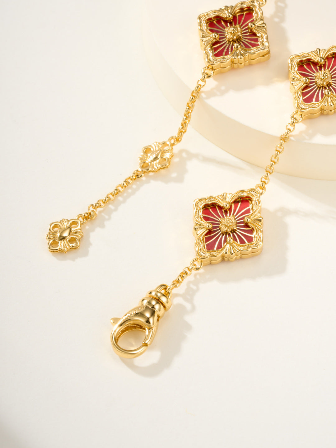 [LUXORA]B.C.L ENAMELED Five-Flower Bracelet（Various Colors)