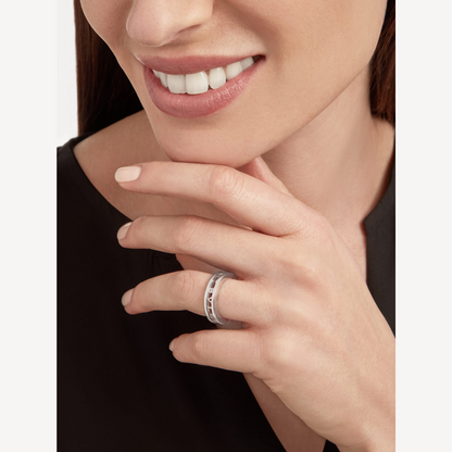 [LUXORA]ZERO 1 ONE-BAND WITH OPENWORK LOGO SPIRAL RING