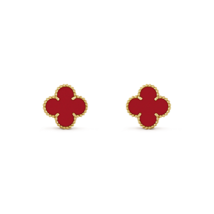 [LUXORA]CLOVER MINI 9.5MM CARNELIAN EARRINGS