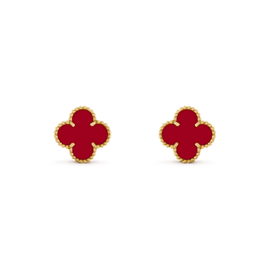 [LUXORA]CLOVER MEDIUM 1 MOTIVE CARNELIAN OHRRINGE