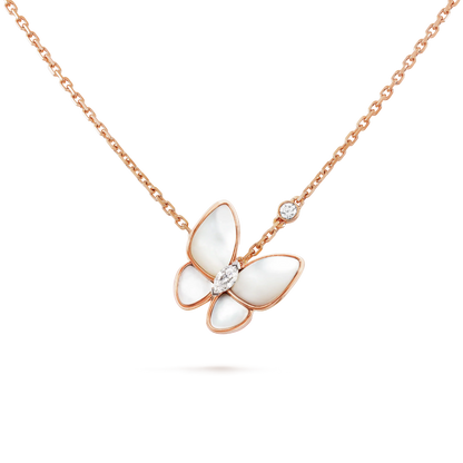 [LUXORA]BUTTERFLY MOP DIAMOND NECKLACE