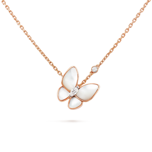 [LUXORA]BUTTERFLY MOP DIAMANT HALSKETTE