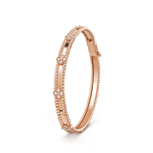 [LUXORA]CLOVER ARMBAND 4MM DIAMANTEN