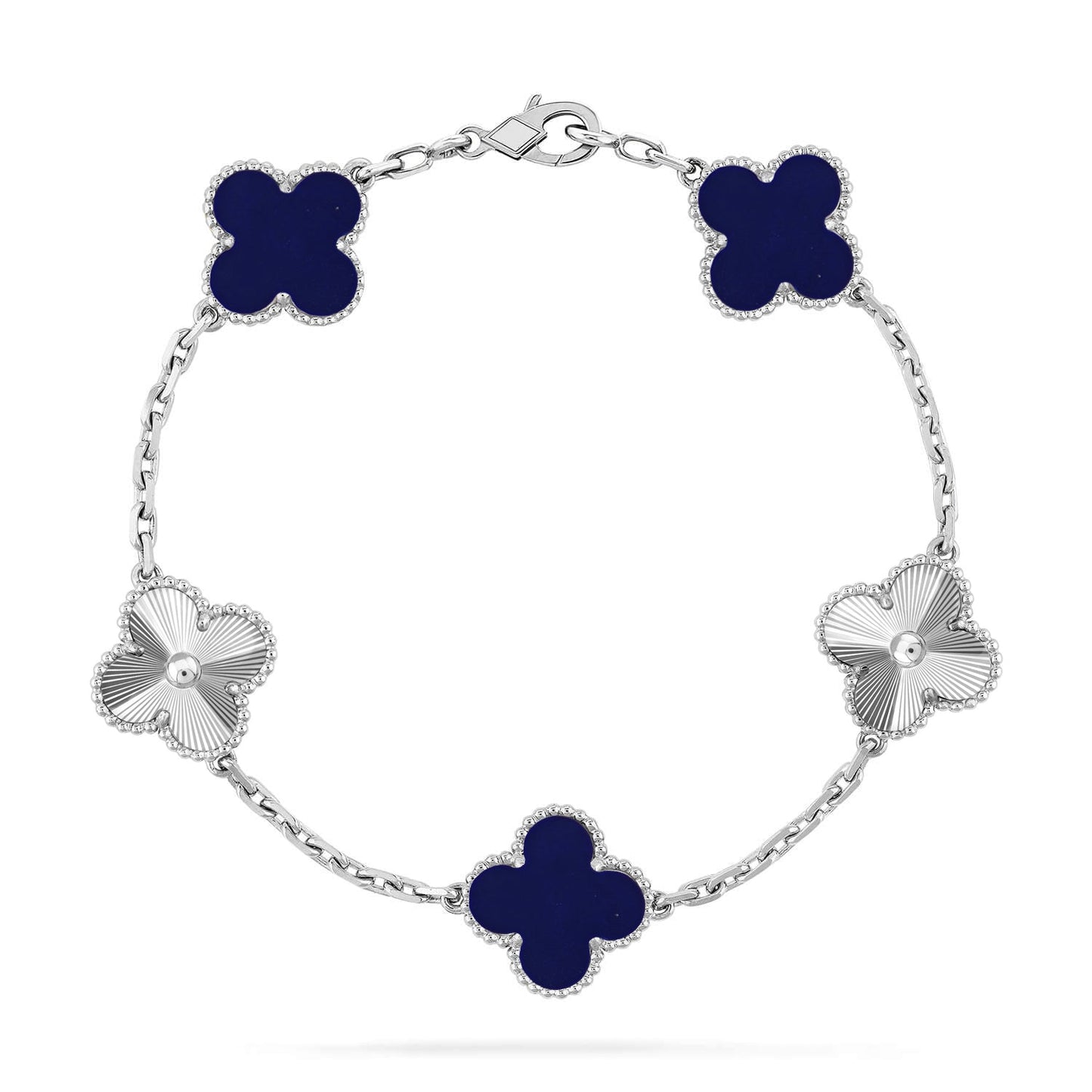 [LUXORA]CLOVER 5 MOTIF LAPIS LAZULI BRACELET COLLECTION