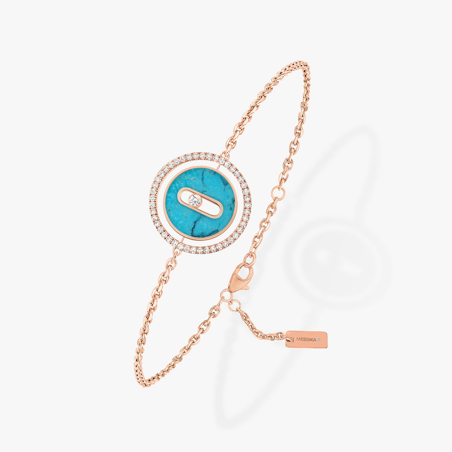 [LUXORA]Demo MOVE TURQUOISE PINK GOLD DIAMOND BRACELET