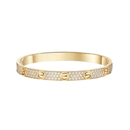 [⭐JeweliWhal]LOVE BRACELET 6.1MM DIAMOND-PAVED