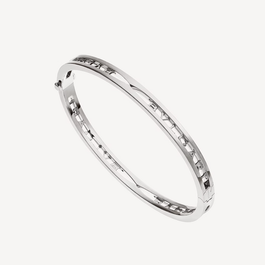 [LUXORA]ZERO 1 SPIRAL LOGO SILVER BRACELET