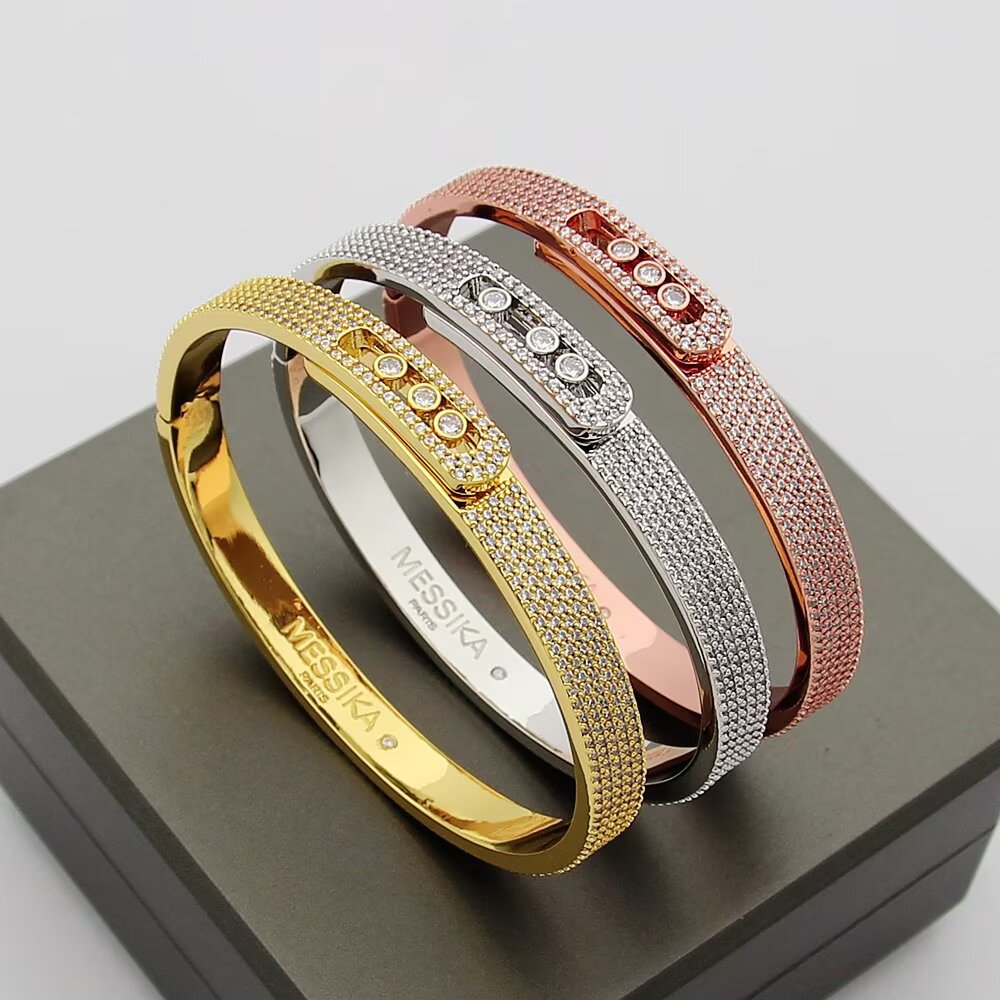 [LUXORA]Move Noa Full Pavé Diamond Bangle Bracelet