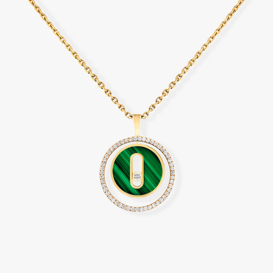 [LUXORA]Demo MOVE 1 DIAMOND MALACHITE GOLD DIAMOND NECKLACE