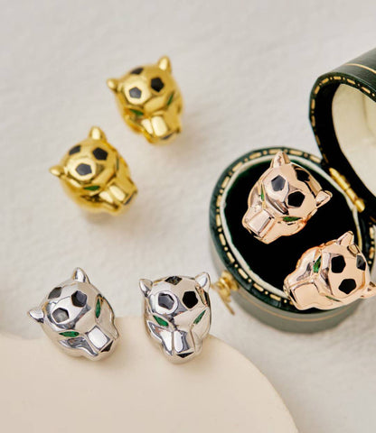 [LUXORA]CHRRTAH-PRINT STUD EARRINGS, THREE COLORS