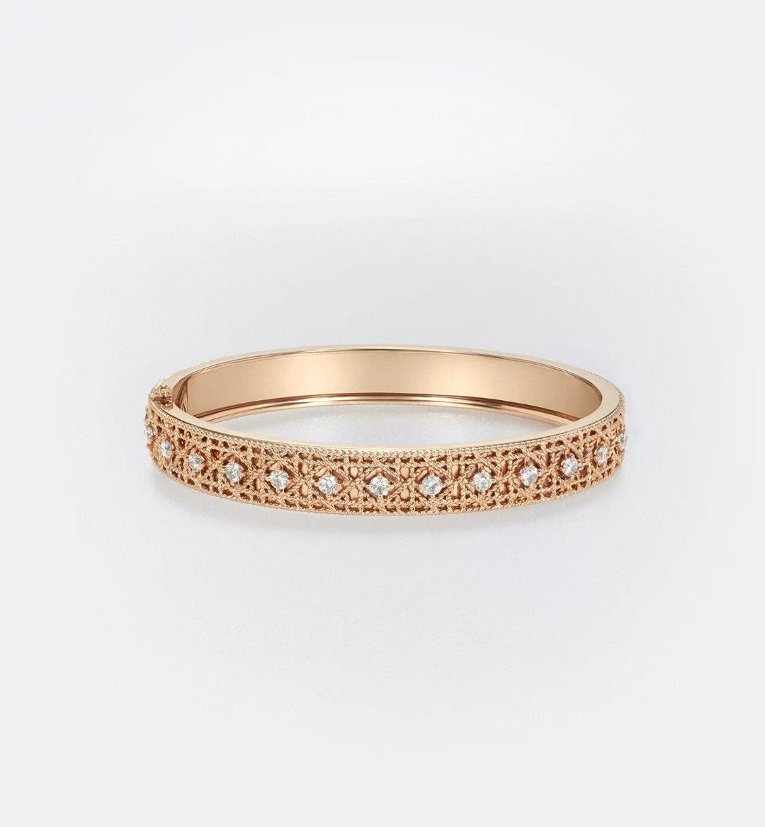 [⭐JeweliWhal]2026 WOVEN-PATTERN BRACELET SET WITH FULL DIAMOND INLAY THREE-COLORS