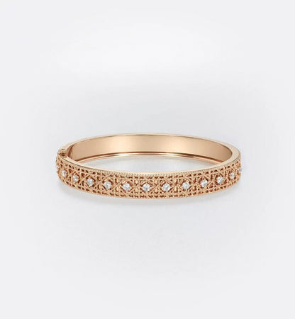 [⭐JeweliWhal]2026 WOVEN-PATTERN BRACELET SET WITH FULL DIAMOND INLAY THREE-COLORS