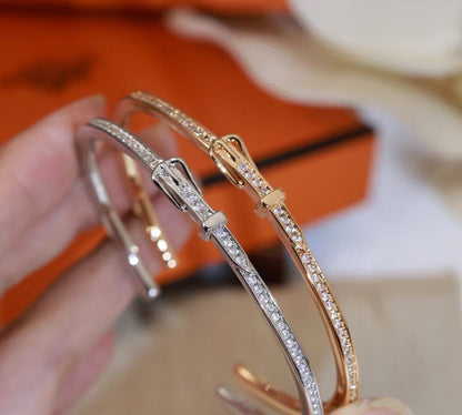 [LUXORA]DIAMOND-ENCRUSTED BRACELET THREE COLORS