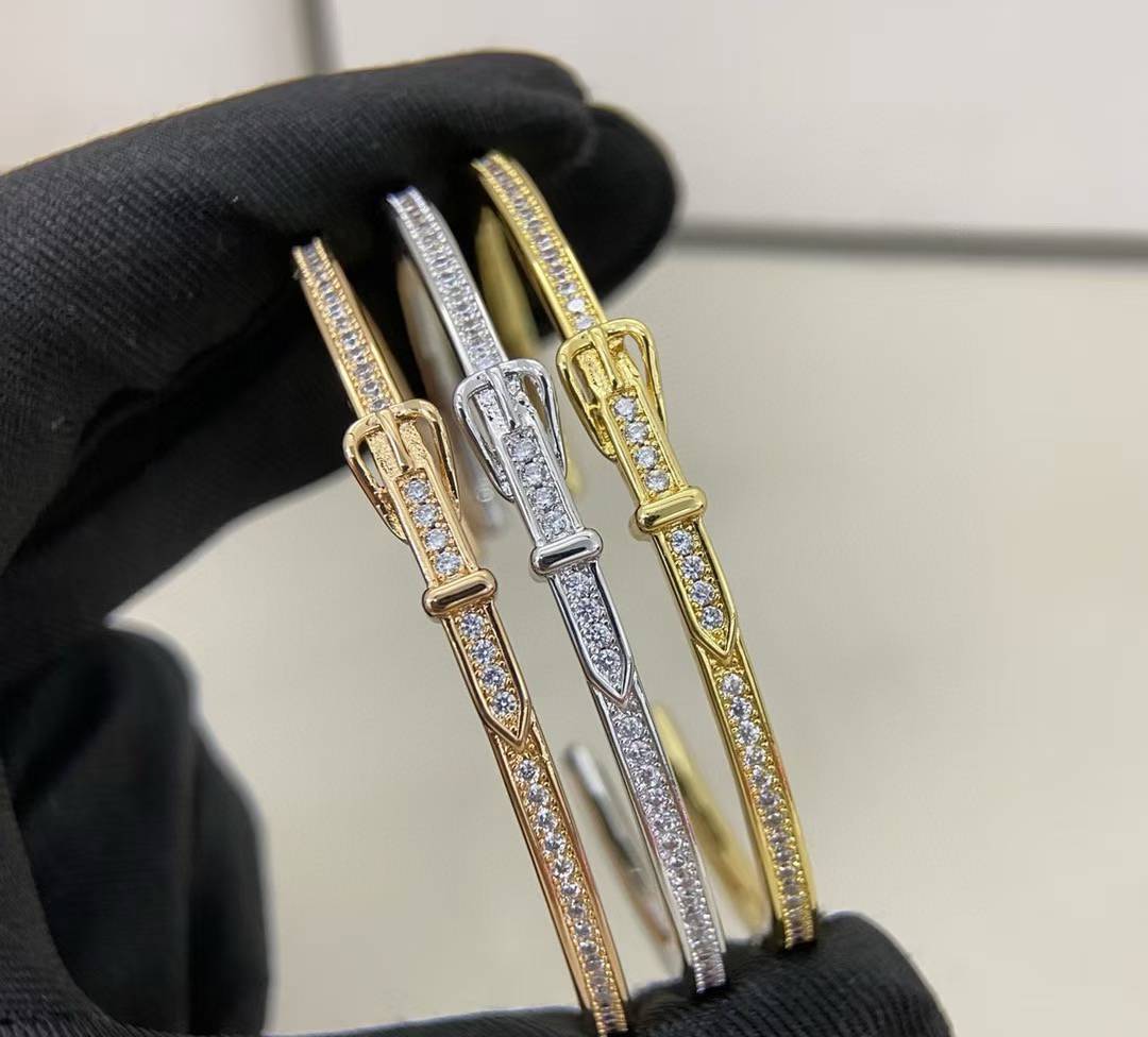 [LUXORA]DIAMOND-ENCRUSTED BRACELET THREE COLORS