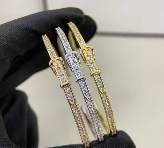 [LUXORA]DIAMOND-ENCRUSTED BRACELET THREE COLORS