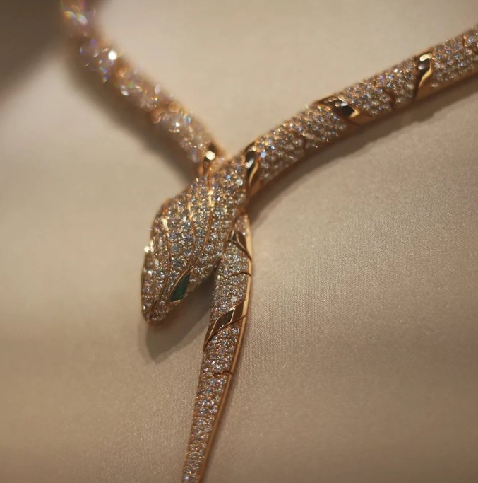 [LUXORA]HAUTE COUTURE GOLD SERPENTI NECKLACE