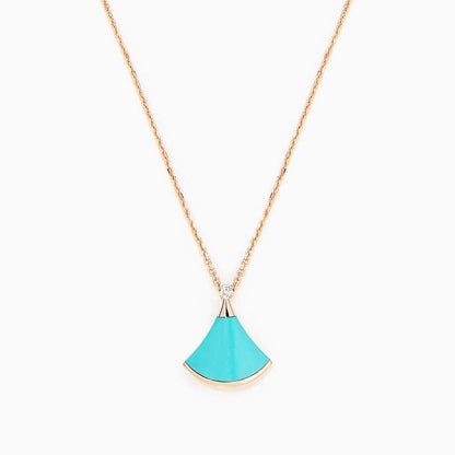 [LUXORA]DREAM NECKLACE TURQUOISE PINK GOLD