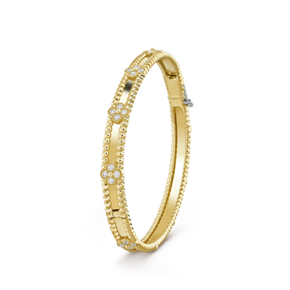 [LUXORA]CLOVER BRACELET 4MM DIAMONDS