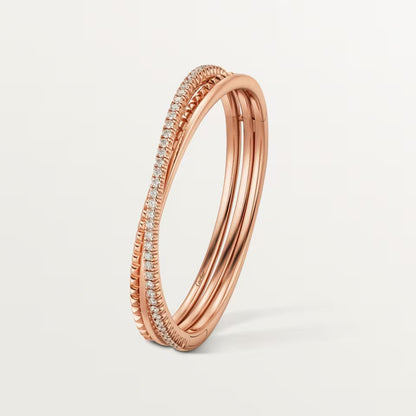 [⭐JeweliWhal]ETINCELLE HALF-PAVED DIAMOND BRACELET