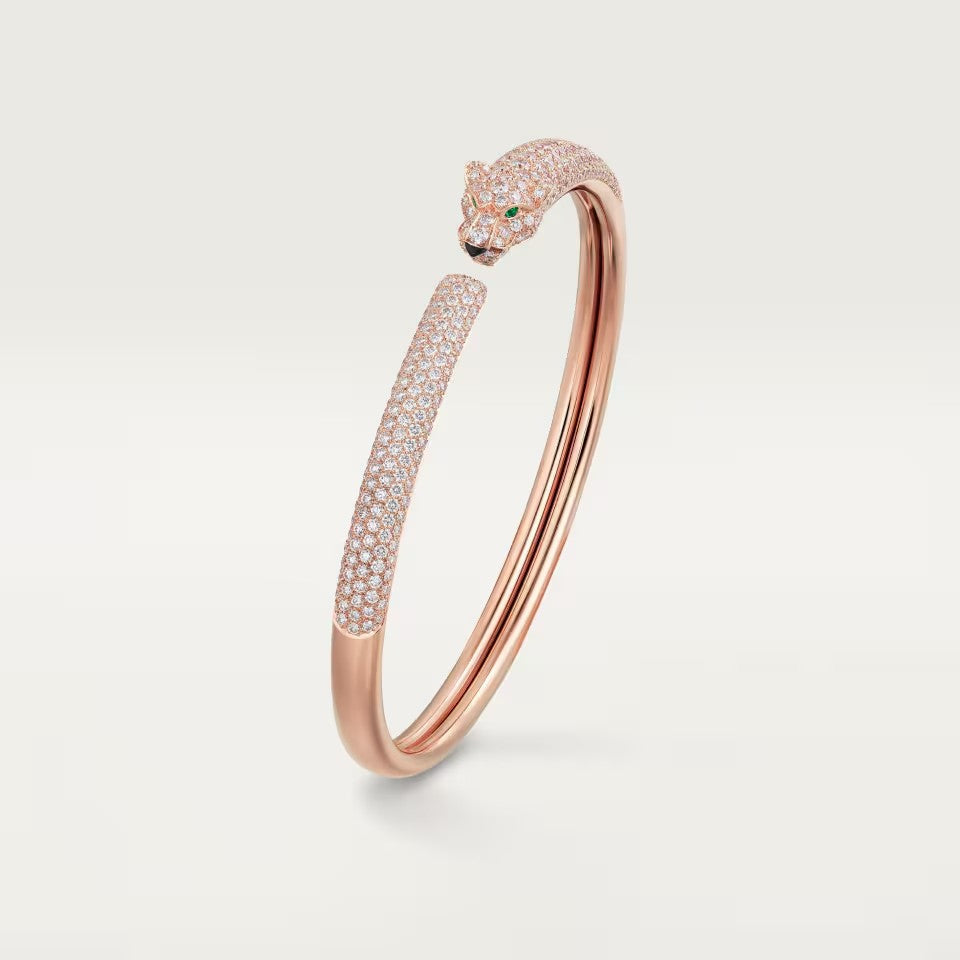 [⭐JeweliWhal]PANTHERE FULL DIAMOND OPEN BRACELET