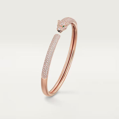 [⭐JeweliWhal]PANTHERE FULL DIAMOND OPEN BRACELET