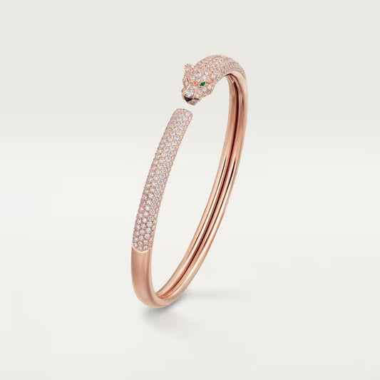 [⭐JeweliWhal]PANTHERE FULL DIAMOND OPEN BRACELET