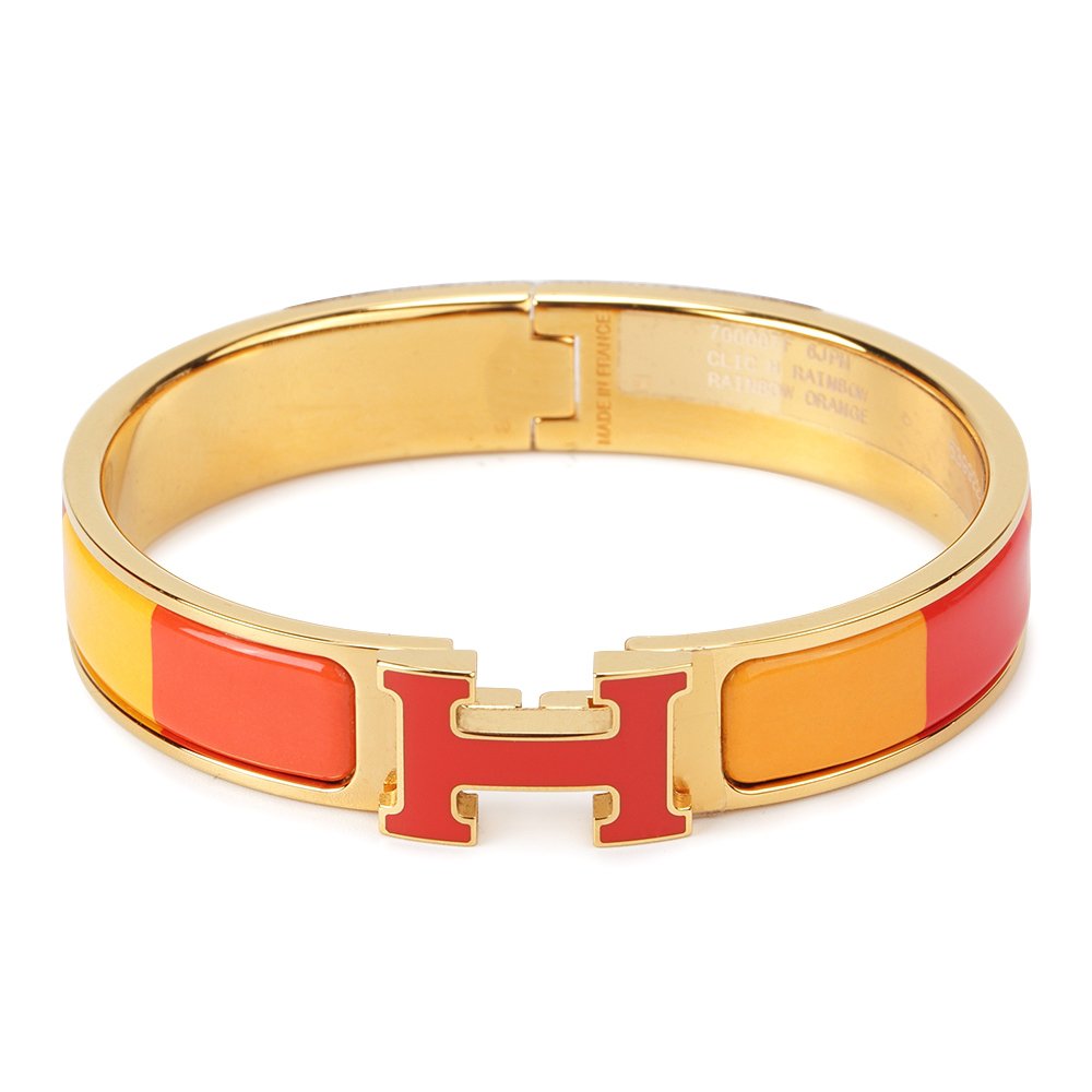 [LUXORA]H BRACELET ORANGE RAINBOW CERAMIC