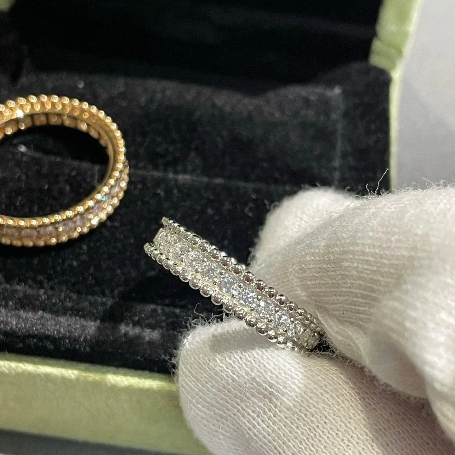 [LUXORA]PERLEE DIAMOND SILVER RING