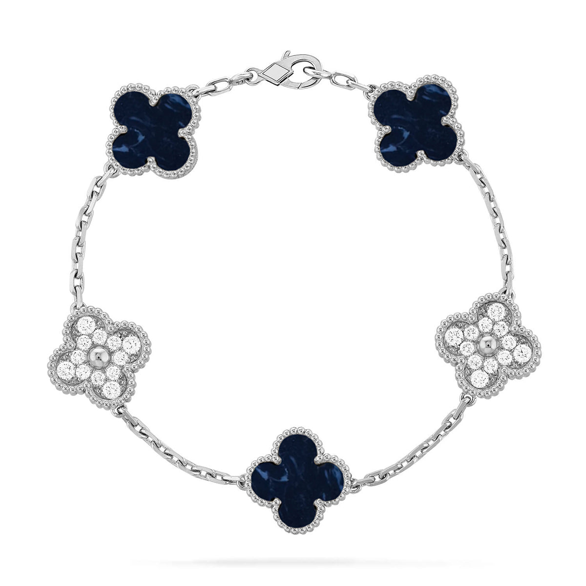 [LUXORA]CLOVER 5 MOTIF PIETERSITE BRACELET COLLECTION