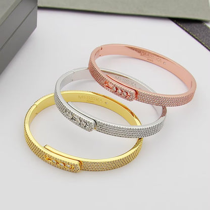 [LUXORA]Move Noa Full Pavé Diamond Bangle Bracelet