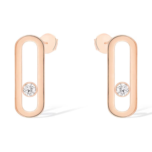 [LUXORA]MOVE UNO SMALL 1 DIAMOND EARRINGS