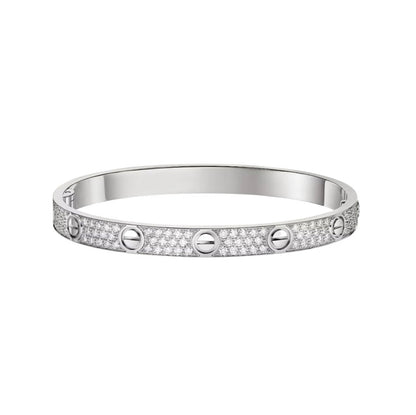 [⭐JeweliWhal]LOVE BRACELET 6.1MM DIAMOND-PAVED