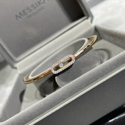 [LUXORA]Move Uno pavé flex bangle medium