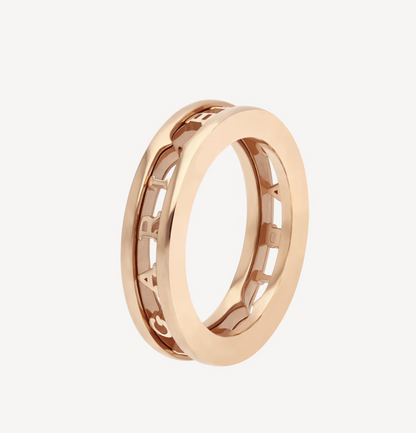 [LUXORA]ZERO 1 ONE-BAND WITH OPENWORK LOGO SPIRAL RING