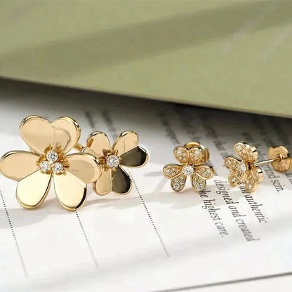 [LUXORA]CLOVER COMOS GOLD DIAMOND RING