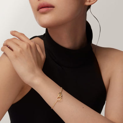 [⭐JeweliWhal]LOVE BRACELET DOUBLE RING