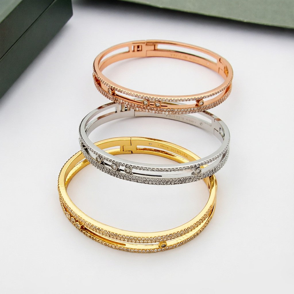 [LUXORA]Move Romane pavé bangle