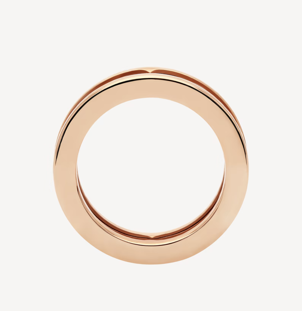 [LUXORA]ZERO 1 ONE-BAND WITH OPENWORK LOGO SPIRAL RING