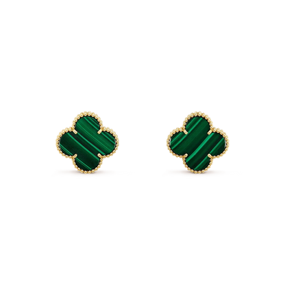 [LUXORA]CLOVER MINI 9.5MM MALACHITE  EARRINGS