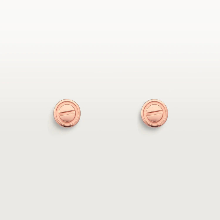 [LUXORA]LOVE EARRINGS PINK GOLD 10MM