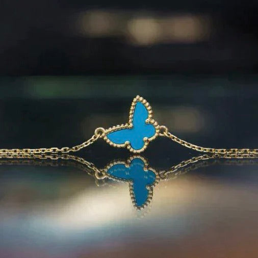 [LUXORA]BUTTERFLY TURQUOISE BUTTERFLY BRACELET