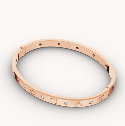 [LUXORA]ZERO 1 PINK GOLD 12 DIAMONDS BRACELET
