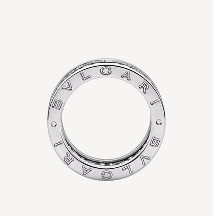 [LUXORA]ZERO 1 WITH PAVED DIAMONDS ON THE SPIRAL RING