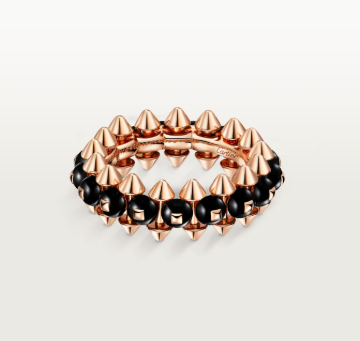 [LUXORA]CLASH ELEGANT ROSE GOLD RING FEATURING NATURAL AGATE