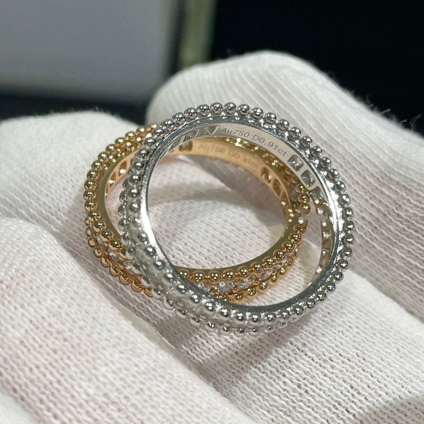 [LUXORA]PERLEE DIAMOND SILVER RING