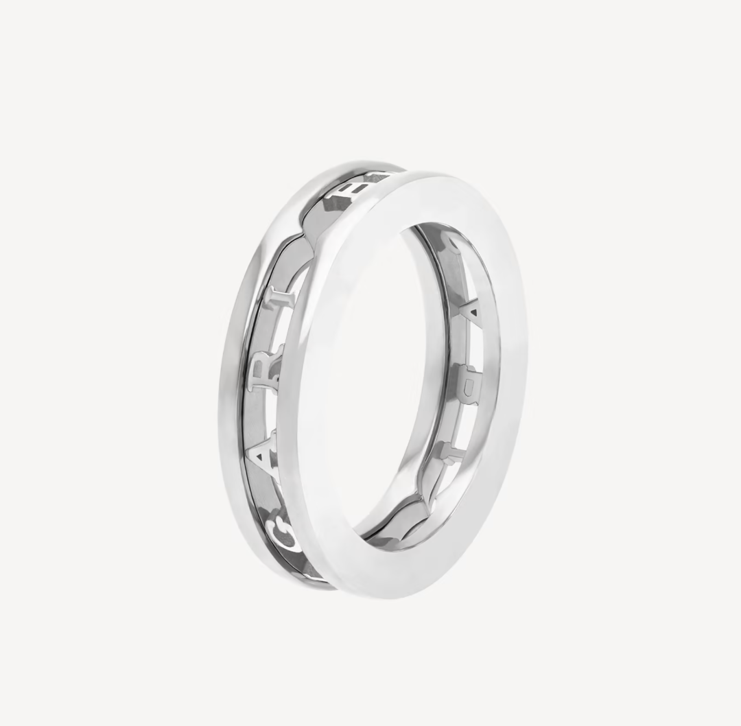 [LUXORA]ZERO 1 ONE-BAND WITH OPENWORK LOGO SPIRAL RING